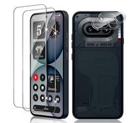 Vanrain Verre Trempé pour Nothing Phone 4a, 2+2 Pièces Protection D'écran Film et Caméra Arrière Protecteur, 9H Dureté Film Haute Définition Sans Bulles