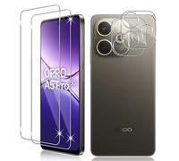 Vanrain Verre Trempé pour OPPO A5 Pro 4G / 5G, 2+2 Pièces Protection D'écran Film et Caméra Arrière Protecteur, 9H Dureté Film Haute Définition Sans Bulles