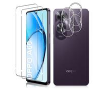 Vanrain Verre Trempé pour OPPO A60, 2+2 Pièces Protection D'écran Film et Caméra Arrière Protecteur (pas du Verre), 9H Dureté Film Haute Définition Sans Bulles