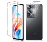Vanrain Verre Trempé pour OPPO A79 5G, 2+2 Pièces Protection D'écran Film et Caméra Arrière Protecteur, 9H Dureté Haute Définition Sans Bulles