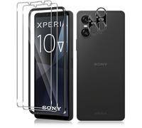Vanrain Verre Trempé pour Sony Xperia 10 VI, 2+2 Pièces Protection D'écran Film et Caméra Arrière Protecteur Avec Outils d'installation, 9H Dureté Haute Définition Sans Bulles