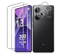 Vanrain Verre Trempé pour Xiaomi Redmi Note 13 Pro Plus 5G/Redmi Note 13 Pro+ 5G, 2+2 Pièces 3D Couverture Protection D'écran Film et Protection Camera Objectif, 9H Dureté Haute Définition