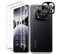 Vanrain Verre Trempé pour Xiaomi Redmi Note 14 Pro Plus 5G, 2+2 Pièces 3D Couverture Film Protection écran et Caméra Arrière Protecteur, 9H Dureté Haute Définition Résistant aux Rayures