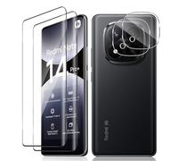 Vanrain Verre Trempé pour Xiaomi Redmi Note 14 Pro Plus 5G/Redmi Note 14 Pro+ 5G, 2+2 Pièces 3D Couverture Protection D'écran Film et Caméra Arrière Protecteur, 9H Dureté Haute Définition