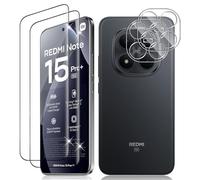 Vanrain Verre Trempé pour Xiaomi Redmi Note 15 Pro Plus 5G, 2+2 Pièces 3D Couverture Film Protection écran et Caméra Arrière Protecteur, 9H Dureté Haute Définition Résistant aux Rayures