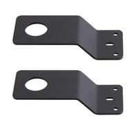 VANROUG Lot de 2 supports d'antenne mobiles en acier épais avec trou de 1,9 cm pour antenne UHF VHF Ham NMO entre le capot et l'aile (noir)