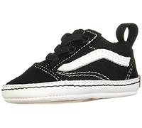 Chaussures Vans Old Skool Crib noir pur blanc bébé - 19