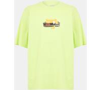 Vans Adults Times Up Short-Sleeve Black T-Shirt Lime d'ombre Moyen Unisex