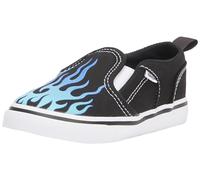 Vans Asher Mixte Enfant Basket, Flame Black White, 22 EU