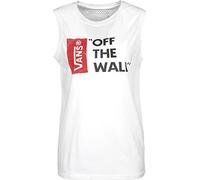Vans Authentic Anthem Muscle 2 T-Shirt Femme, Blanc (White), X-Large (Taille Fabricant: X-Large)