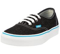 Vans Authentic, Baskets Mode Mixte Adulte - Noir (DNM Blk/Truwht), 36.5 EU (5)