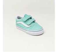 VANS BASKET OLD SKOOL V GLITTER - BLEU/PASTEL 22 1/2