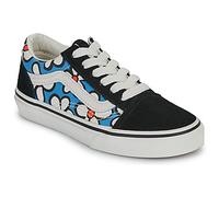 Vans Baskets basses enfant Old Skool Painted Floral Bright Azure in Noir 32