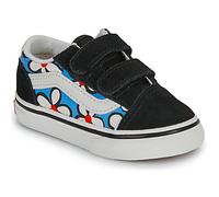 Vans Baskets basses enfant Old Skool V PAINTED FLORAL Bright Azure in Noir 23 1/2