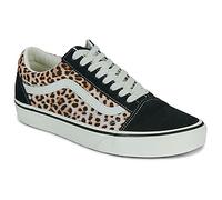 Vans - Chaussures de skate basses - Old Skool Black Leopard pour Femme - Taille 40 - Marron Marron 40