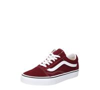 VANS Baskets basses 'Old Skool' rouge foncé / blanc, Taille 36