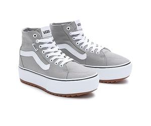 Vans Baskets Filmore Hi Tapered Platform StSneaker pour Femme, Bruine en Toile, Fällt Normal aus!
