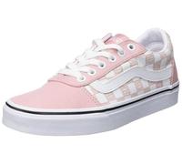 Vans Baskets Ward pour Femme, Vans Logo à Carreaux Rose Blanc, 37 EU