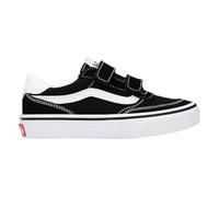 Vans Brooklyn Basket Garçon, Suede Canvas Black White, 31.5 EU