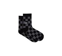 Vans Chaussettes unisexe modèle classic print 3/4 crew (6.5-9, 1pk), avec mini logo brodé latéral, couleur noire/charcoal, Black/Charcoal, Taille Unique
