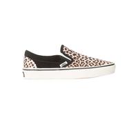 Vans - Chaussures de skate - Classic Slip-On Black Leopard pour Femme - Taille 39 - Marron Marron 39