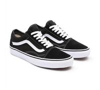 VANS Chaussures Unisexe Old Skool, Classique - (Black / Blanc)