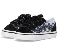 Vans Chaussures unisexes Old Skool V pour bébé, Bleu (Tonal Check Blue), 9 MX Infantil