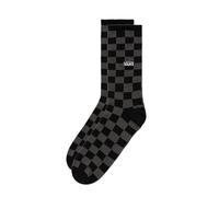 Vans Checkerboard Crew Chaussettes, Noir/Charbon, L Homme