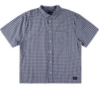 Vans - Chemise en coton - Larkspur Mini Plaid SS Shirt Dawn Mist Parisian Night pour Homme en Coton - Taille M - Bleu Bleu M