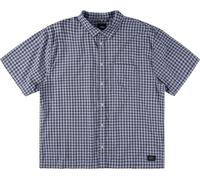 Vans - Chemise en coton - Larkspur Mini Plaid SS Shirt Dawn Mist Parisian Night pour Homme en Coton - Taille L - Bleu Bleu L