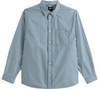 Vans - Chemise en coton - LX Dobby Stripe LS Shirt Mystic Moss pour Homme en Coton - Taille M - Vert Vert M