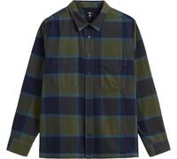 Vans - Chemise en flanelle - Larkspur Plaid Flannel Grape Leaf/Parisiannght pour Homme en Coton - Taille S - Kaki Kaki S