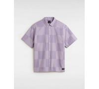 Vans Chemise Homme Kessler Checkerboard, Manches Courtes - E57 (VIOLET)
