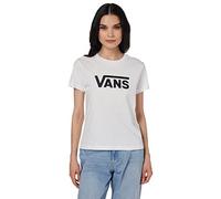 T-shirt Vans Drop Crew manche courte blanc noir femme - M