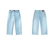 Vans - Cinched Check 5 Baggy - Pantalon femme Light Stonewash - 30