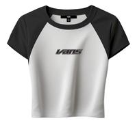Vans - Clare Baby Tee - T-shirt femme True White / Black - XXS