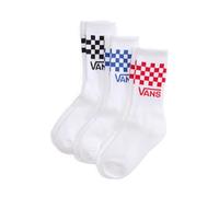 Chaussettes et collants Vans Classic Check Crew Junior pour Enfant 31 - 34 Blanc
