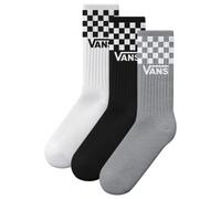 Vans Classic Check Crew Chaussettes, Noir/Blanc, M Mixte