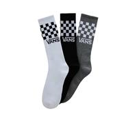Vans Classic Check Crew Chaussettes, Noir/Blanc, M Mixte