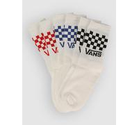 Chaussettes et collants Vans Classic Check Crew Junior pour Enfant 27 - 31 Blanc