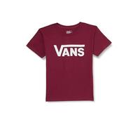 Vans Classic Drop V SS Crew Tee-b T-Shirt, Bordeaux et Blanc, 12-14 Ans Garçon