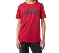 Vans Classic Drop V SS Crew Tee-B, Cardinal et Bleu Marine, S