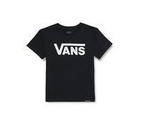 Vans Classic Drop V SS Crew Tee-b T-Shirt, Noir/Blanc, 12-14 Ans Garçon