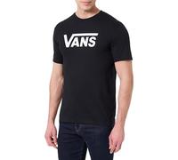 Vans Classic Drop V SS Crew Tee-b T-Shirt, Noir et Blanc, M Homme