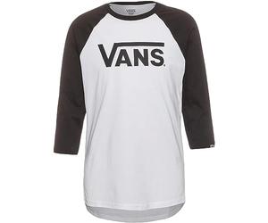 Vans Classic Raglan T-Shirt, Blanc/Noir, M Homme VN0A7UEFYB21
