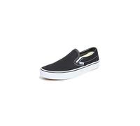 Vans Classic Slip-On Canvas, Mixte Adulte Noir (Black Shoe White Sole) 42