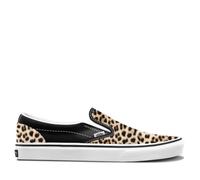 Vans - Chaussures de skate - Classic Slip-On Black Leopard pour Femme - Taille 40,5 - Marron Marron 40,5