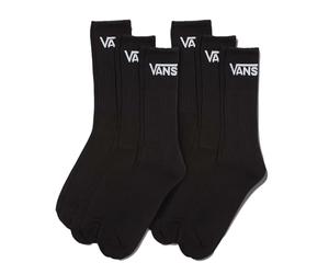 Vans Classics Crew Lot de 6 paires de chaussettes, noir, 9.5-13