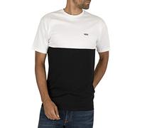 Vans Colorblock Tee T-Shirt, Blanc (White/Black), Large Homme