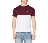 Vans Colorblock Tee T-Shirt, White-Port Royale, L Homme